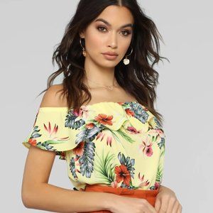 Loving This Paradise Off Shoulder Top
